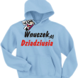 Wnuczek dziadziusia świetna bluza dla chłopca - błękitny