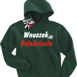 Wnuczek dziadziusia świetna bluza dla chłopca - butelkowy