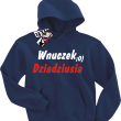 Wnuczek dziadziusia świetna bluza dla chłopca - granatowy