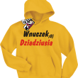 Wnuczek dziadziusia świetna bluza dla chłopca - żółty