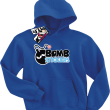 Bomb stickers świetna bluza dziecięca - blue