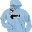 Bomb stickers świetna bluza dziecięca - sky blue
