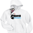 Bomb stickers świetna bluza dziecięca - white