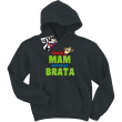 Uważaj mam starszego brata super bluza dziecięca - czarny