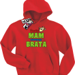Uważaj mam starszego brata super bluza dziecięca - czerwony