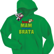 Uważaj mam starszego brata super bluza dziecięca - zielony