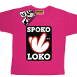 Spoko loko koszulka dla małego luzaka - różowy