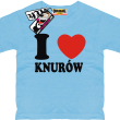 I love Knurów tshirt dziecięcy - błękitny