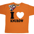 I love Knurów tshirt dziecięcy - pomarańczowy