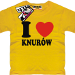 I love Knurów tshirt dziecięcy - żółty