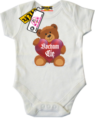 Miś z serduszkiem kocham Cię - fajne dziecięce body, kod: SZDZ00198B