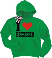 I love Szczecin - bluza dziecięca z kapturem, kod: SZDZ00115S