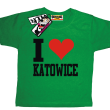 I love Katowice koszulka dla dziecka - zielona