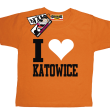 I love Katowice koszulka dla dziecka - pomarańczowa