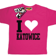 I love Katowice koszulka dla dziecka - różowa