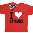 I love Katowice koszulka dla dziecka - czerwona