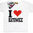 I love Katowice koszulka dla dziecka - biała