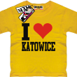 I love Katowice koszulka dla dziecka - żółta