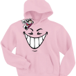 Śmiech pełna humoru bluza dziecięca - różowy
