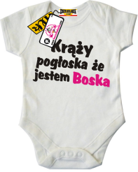 Krąży pogłoska, że jestem boska - odlotowe body dla dziewczynki, kod: SZDZ00155B