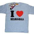 I love Bielsko-Biała dziecięca koszulka z nadrukiem - melanż