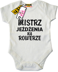 Mistrz jeżdżenia na rowerze - dziecięce body, kod: SZDZ00097B