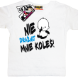 Nie drażnij mnie koleś zabawny tshirt - white