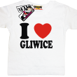 I love Gliwice dziecięcy tshirt z nadrukiem - white