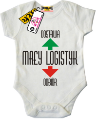 Mały logistyk - dziecięce body, kod: SZDZ00092B