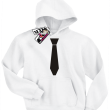 Krawat elegancka bluza dziecięca - biała
