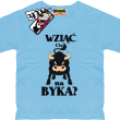 Wziąć Cię na byka? zabawna koszulka dziecięca - błękitny