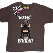 Wziąć Cię na byka? zabawna koszulka dziecięca - brązowy