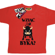 Wziąć Cię na byka? zabawna koszulka dziecięca - czerwony