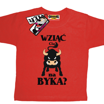 Wziąć Cię na byka? - zabawna koszulka dziecięca, kod: SZDZ00212K