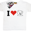 I love Misia oryginalny tshirt dla dziecka - white