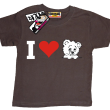 I love Misia oryginalny tshirt dla dziecka - brown