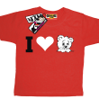 I love Misia oryginalny tshirt dla dziecka - red