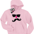 Wąsacz Wayfarer z nosem świetna dziecięca bluza - różowy