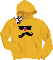 Wąsacz Wayfarer z nosem - świetna dziecięca bluza, kod: SZDZ00048S