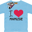 I love Mamusie świetna dziecięca koszulka - sky blue