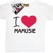I love Mamusie świetna dziecięca koszulka - white