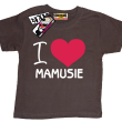 I love Mamusie świetna dziecięca koszulka -  brown