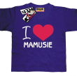 I love Mamusie świetna dziecięca koszulka - purple