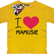 I love Mamusie świetna dziecięca koszulka - yellow