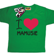 I love Mamusie świetna dziecięca koszulka - green