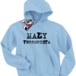 Mały terrorysta humorystyczna bluza dziecięca - sky blue