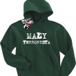 Mały terrorysta humorystyczna bluza dziecięca - bottle-green