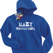 Mały terrorysta humorystyczna bluza dziecięca - blue