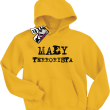 Mały terrorysta humorystyczna bluza dziecięca - yellow