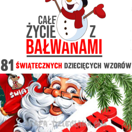 81 wzorów Świątecznych CHRISTMAS dla dzieci wybierz swój wzór 